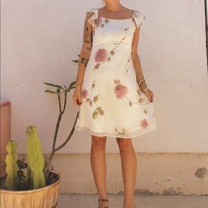 Dainty vintage Y2K floral garden mini dress ✨✨✨